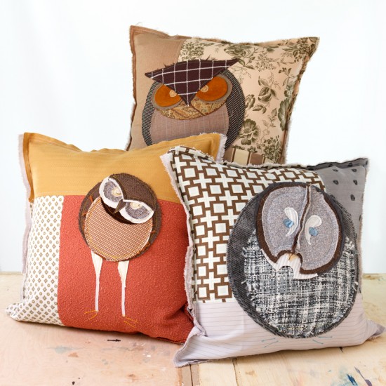 Canadian Owls Collection - Art Pillows - Tracey Cameron Creativ
