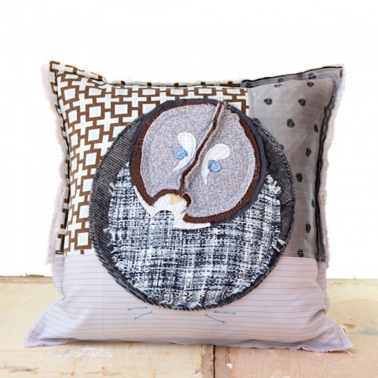 Great Grey Owl - Artist Pillows Canadian Owls Collection