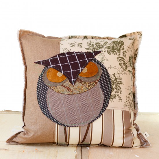 Great Horned Owl - Artist Pillows Canadian Owls Collection