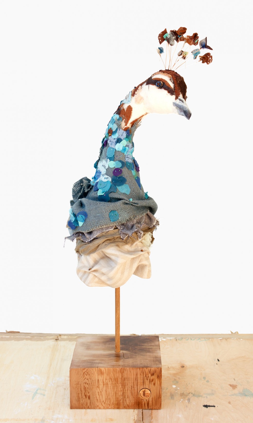 Peahen | Fibre Sculpture | Tracey Cameron Creative