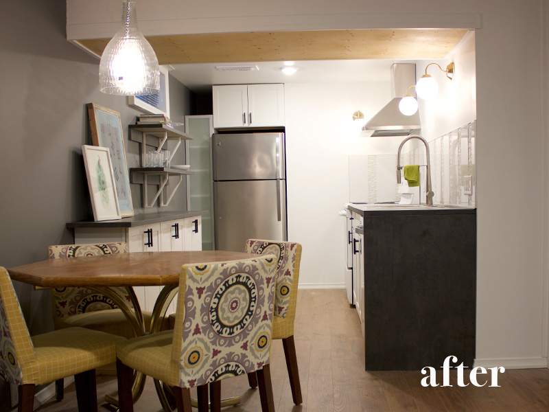 Basement Kitchen After || Tracey Cameron Creative