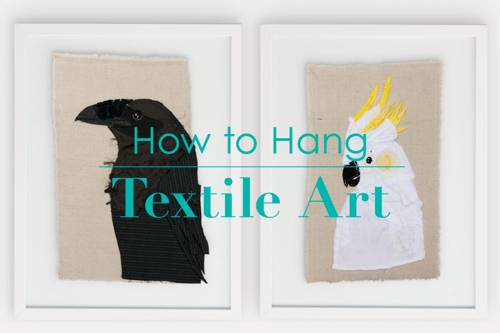 How to Hang Textile Art | Tracey Cameron Creative