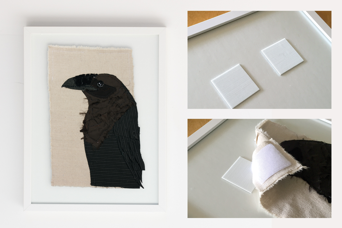 How to Frame Small Scale Textile Art | Tracey Cameron Creative