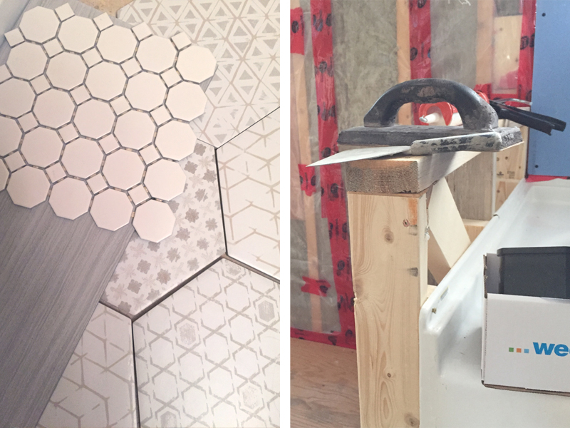 Renovation Progress Upstairs Bath Sneak Peak | Tracey Cameron Creative