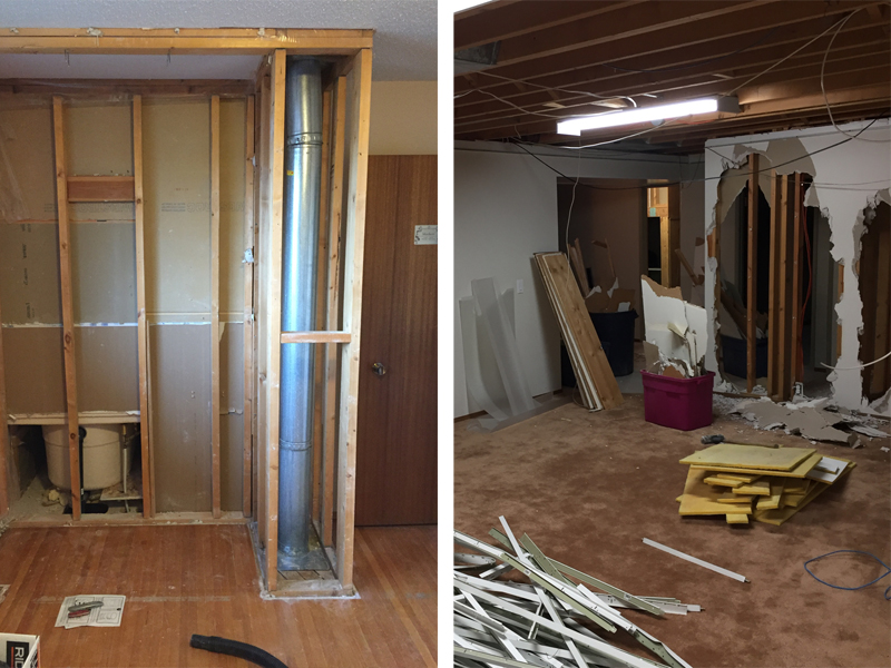 Basement Demo | Tracey Cameron Creative