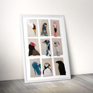 Bird Portraiture Print Framed | Tracey Cameron Creative